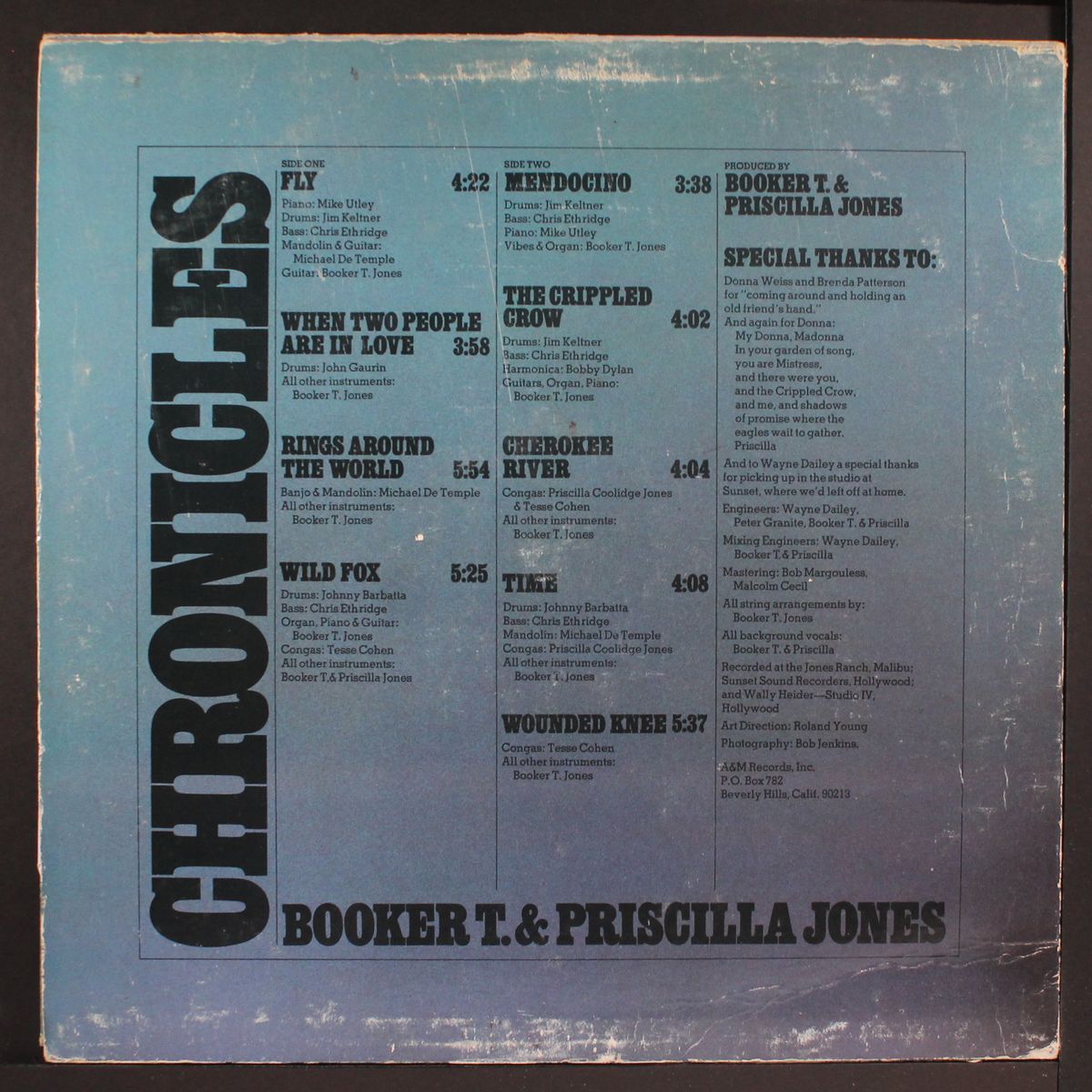 chronicles by BOOKER T & PRISCILLA JONES