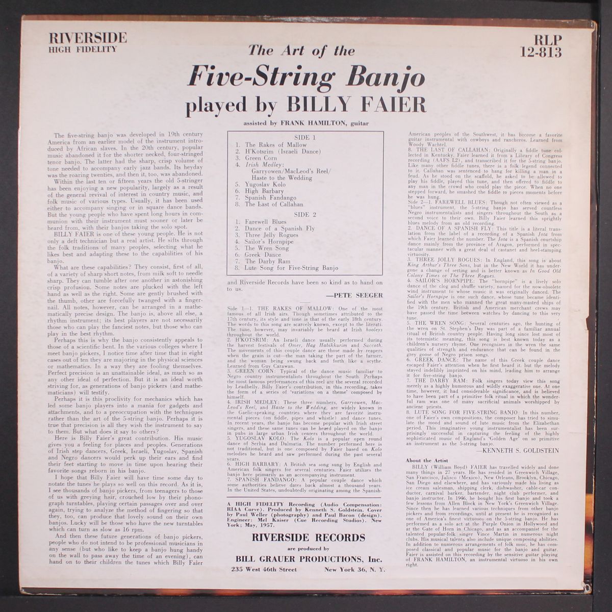 the art of the five string banjo by BILLY FAIER