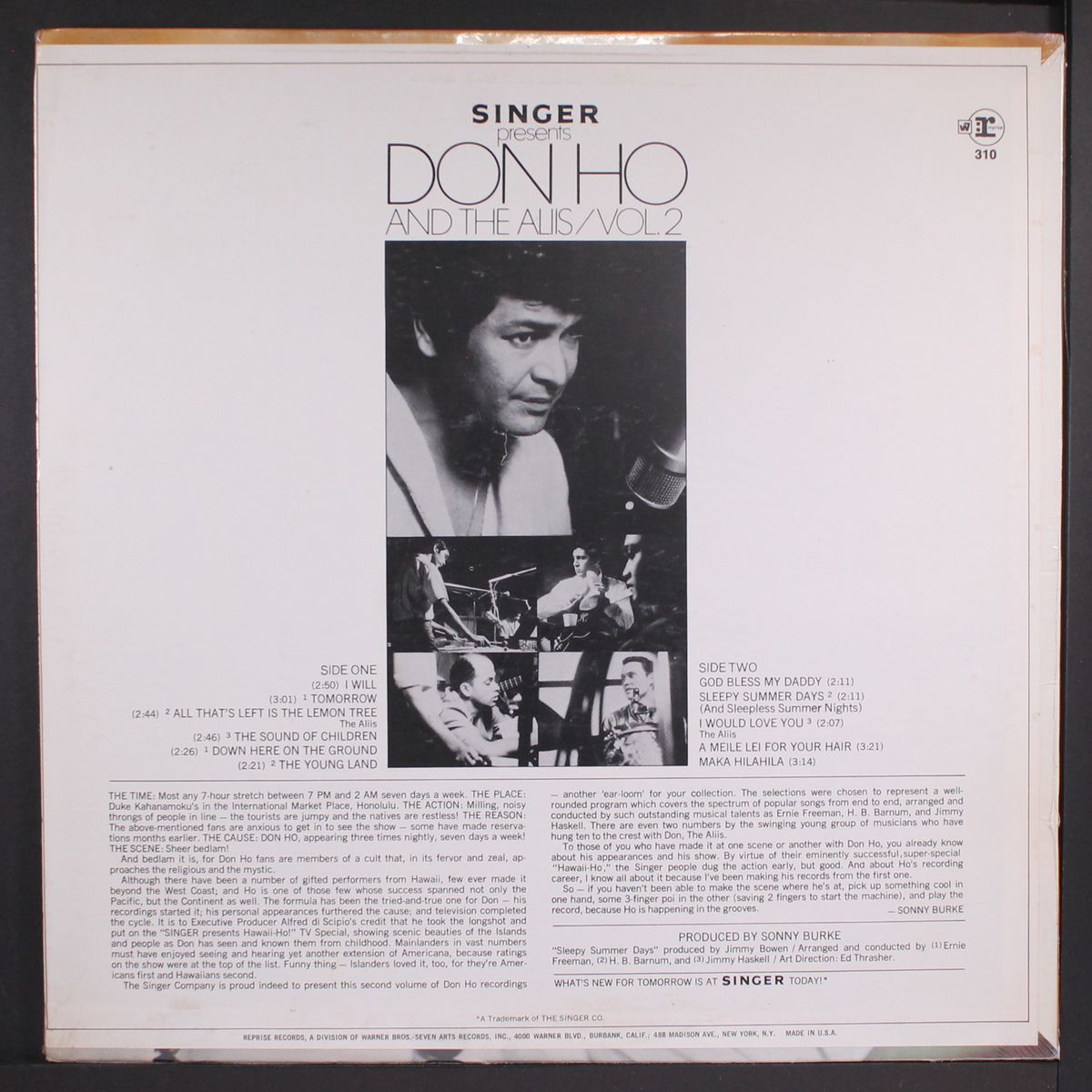 singer presents, vol. 2 by DON HO & ALIIS