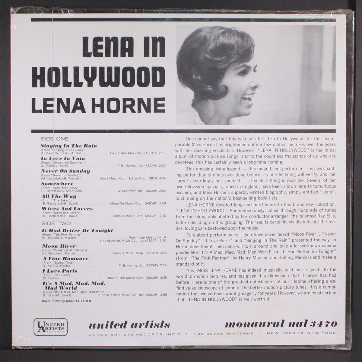 in hollywood by LENA HORNE