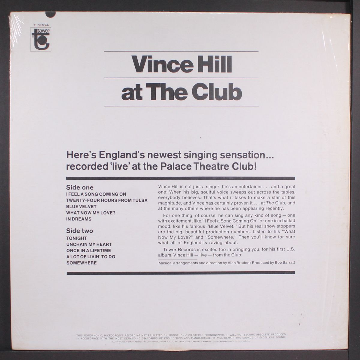 at the club by VINCE HILL