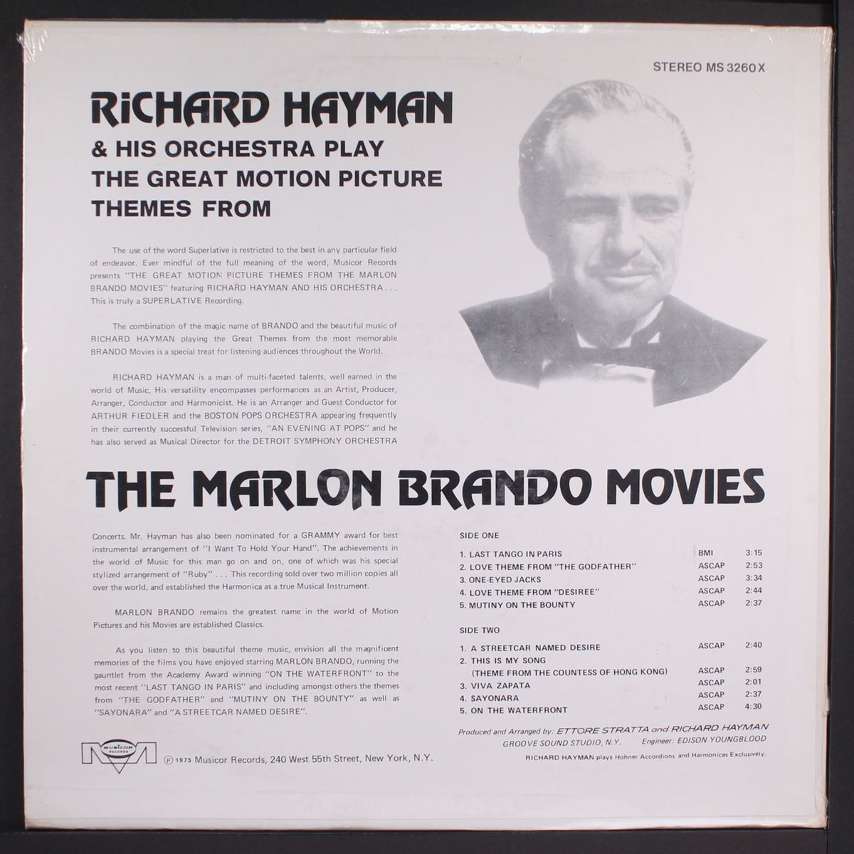 plays the great motion picture themes by RICHARD HAYMAN
