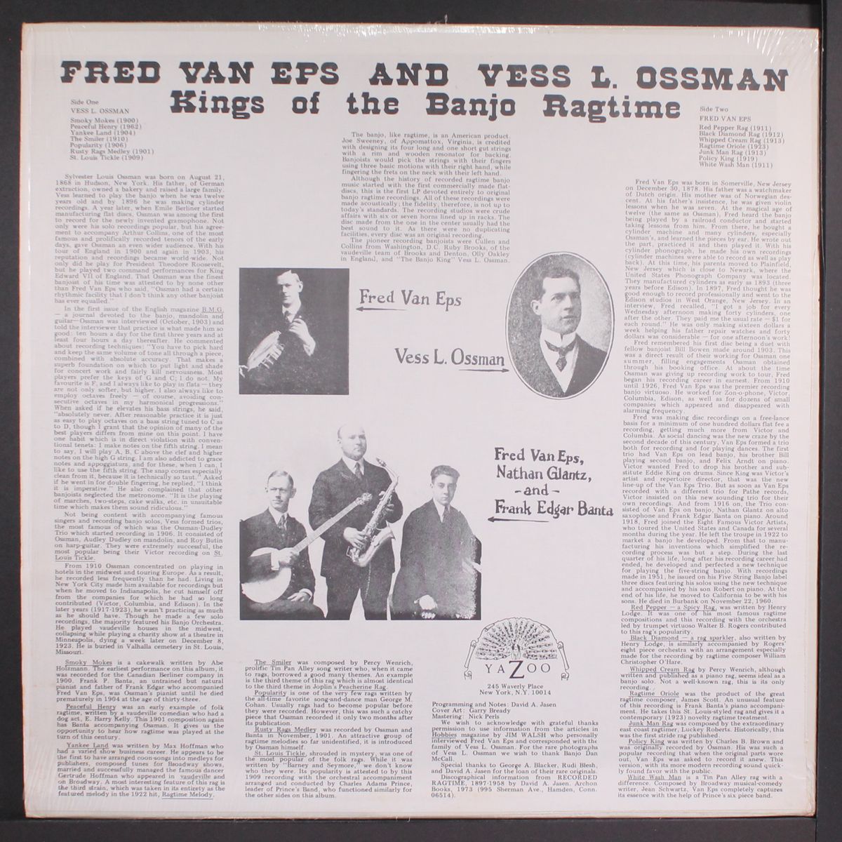 kings of the ragtime banjo by FRED VAN EPS & VESS L. OSSMAN