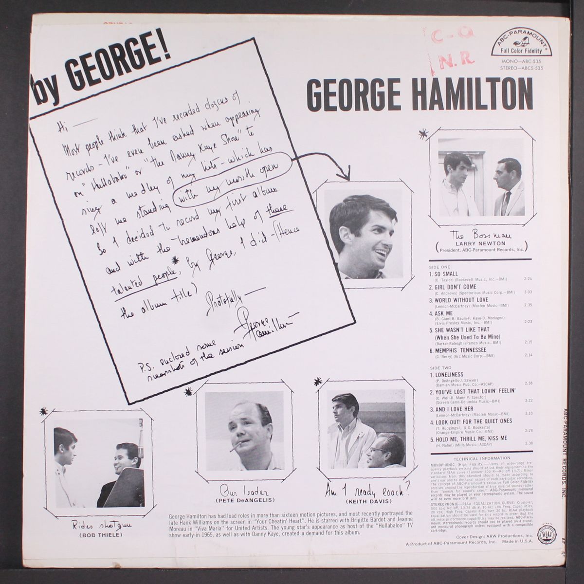 by george by GEORGE HAMILTON
