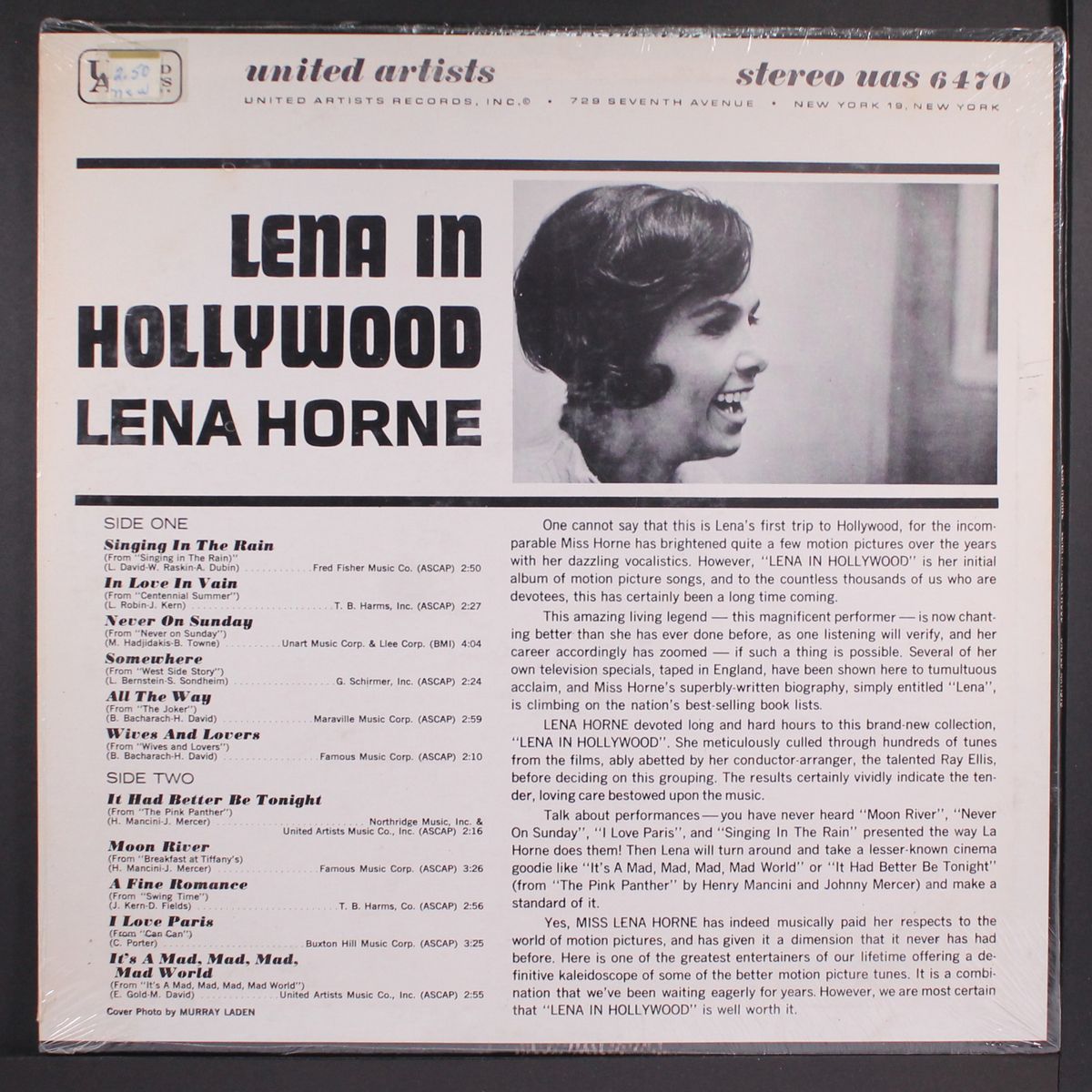 in hollywood by LENA HORNE