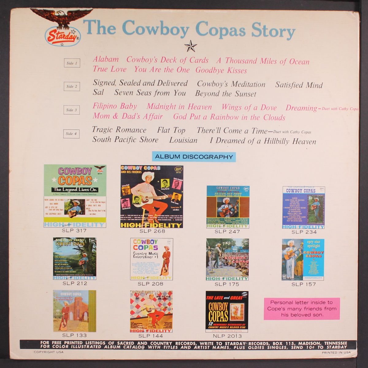 the cowboy copas story by COWBOY COPAS