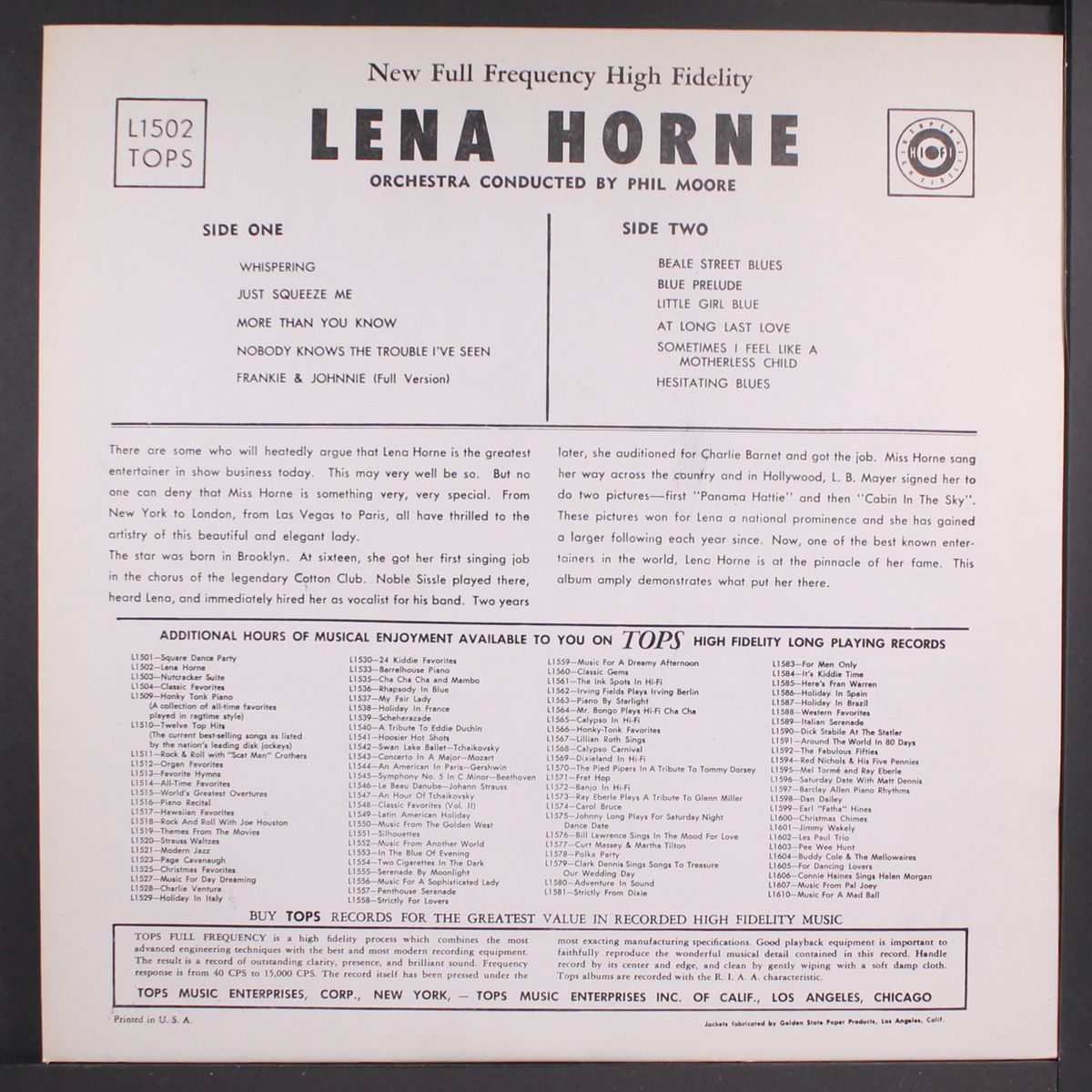 lena horne by LENA HORNE