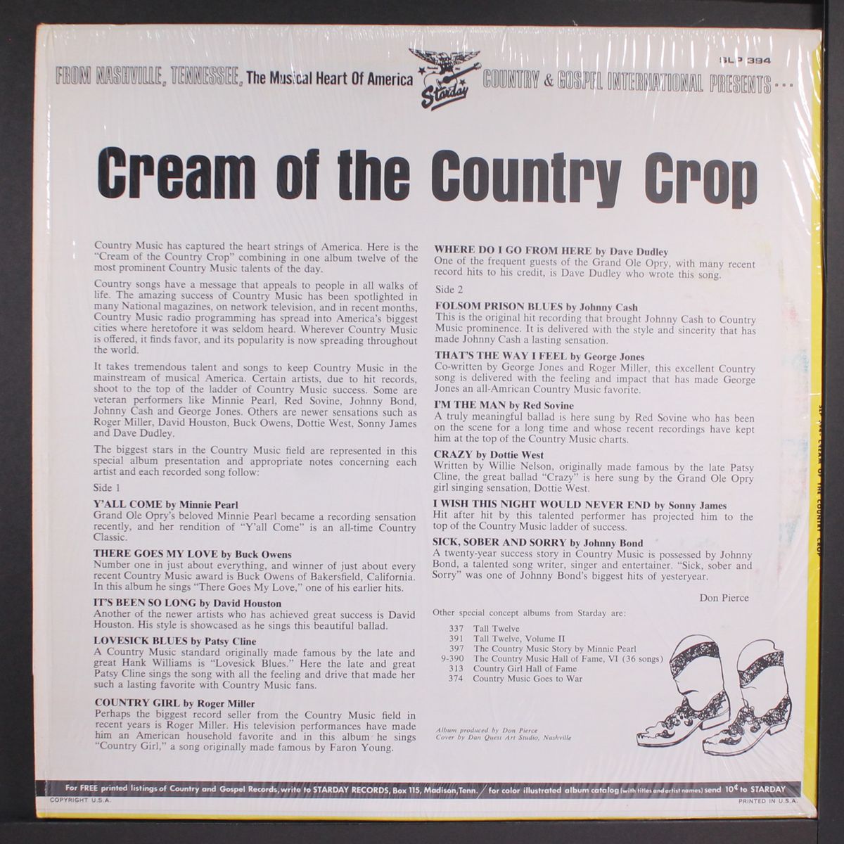 cream of the country crop by VARIOUS