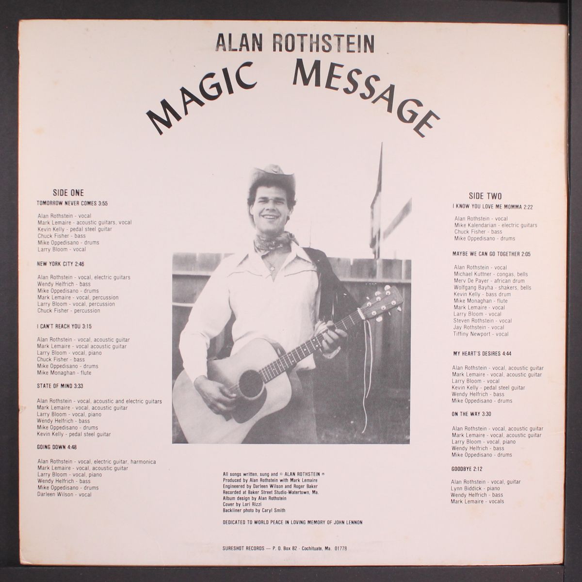 magic message by ALAN ROTHSTEIN