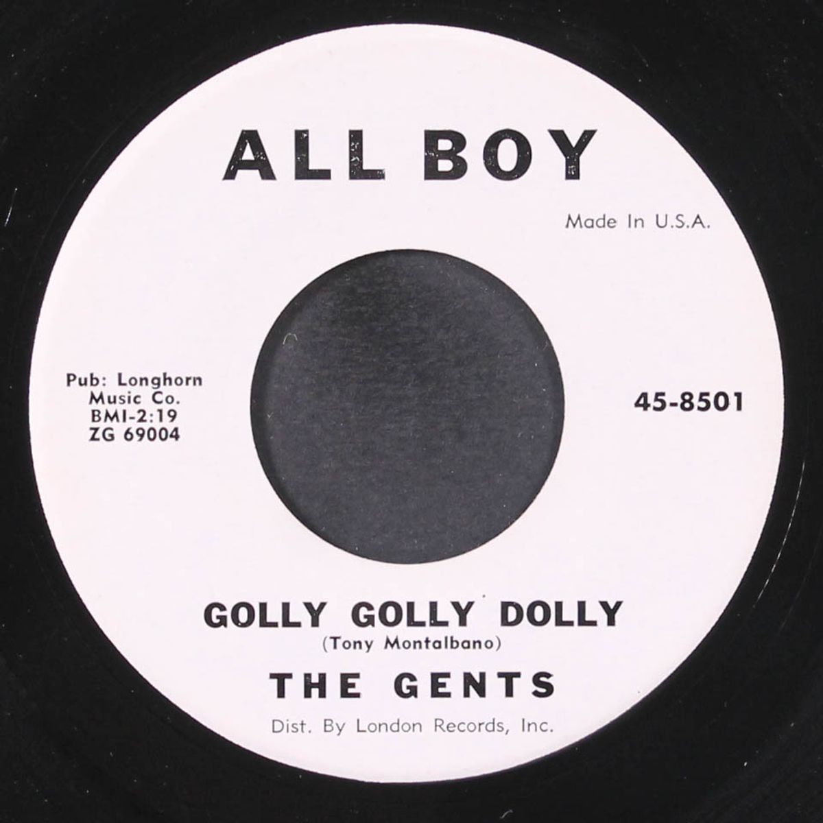 it's too late to cry / golly golly dolly by GENTS
