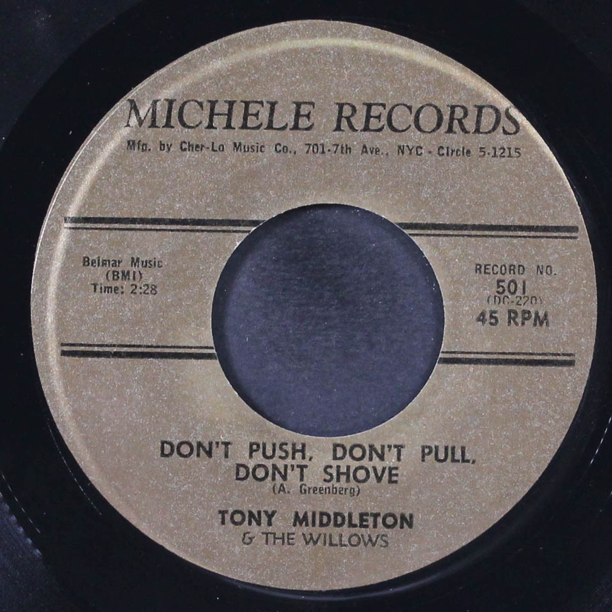 this is the end / don't push, don't pull, don't shove by TONY MIDDLETON & WILLOWS