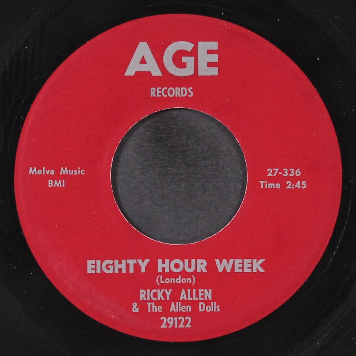 eighty hour week / can i come back home by RICKY ALLEN