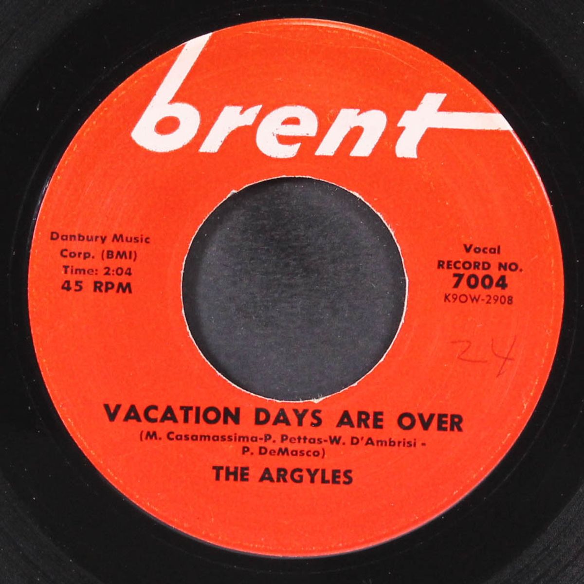 vacation days are over / it takes time by ARGYLES