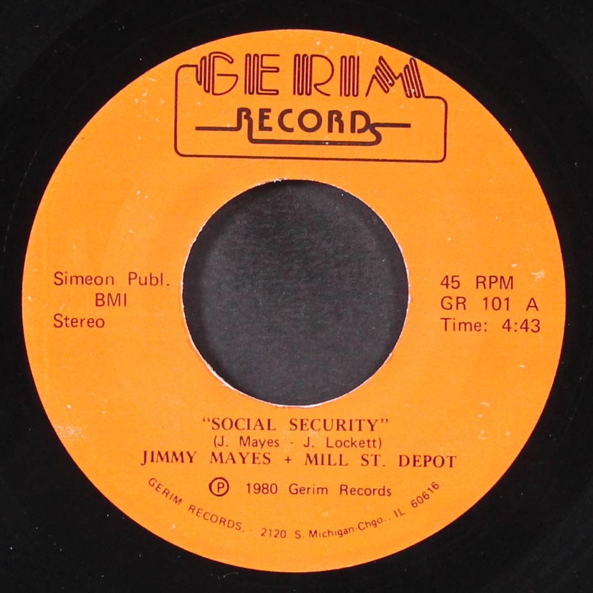 social security / disco drums by JIMMY MAYES & MILL ST DEPOT