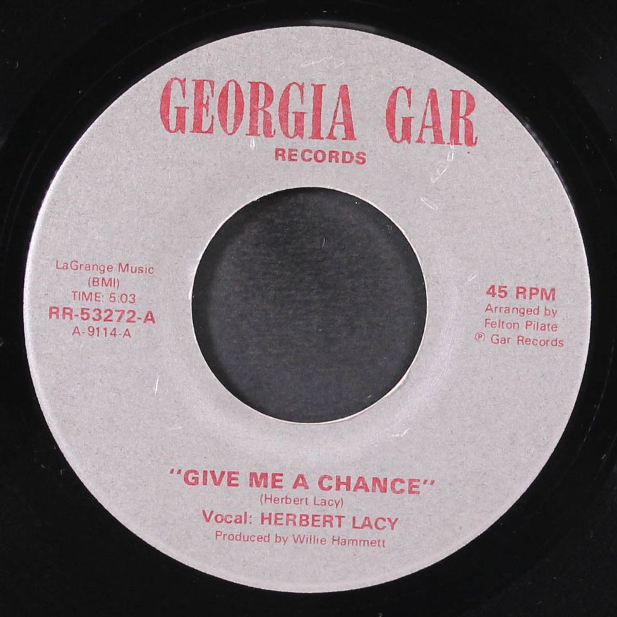 give me a chance / when things get tough by HERBERT LACY