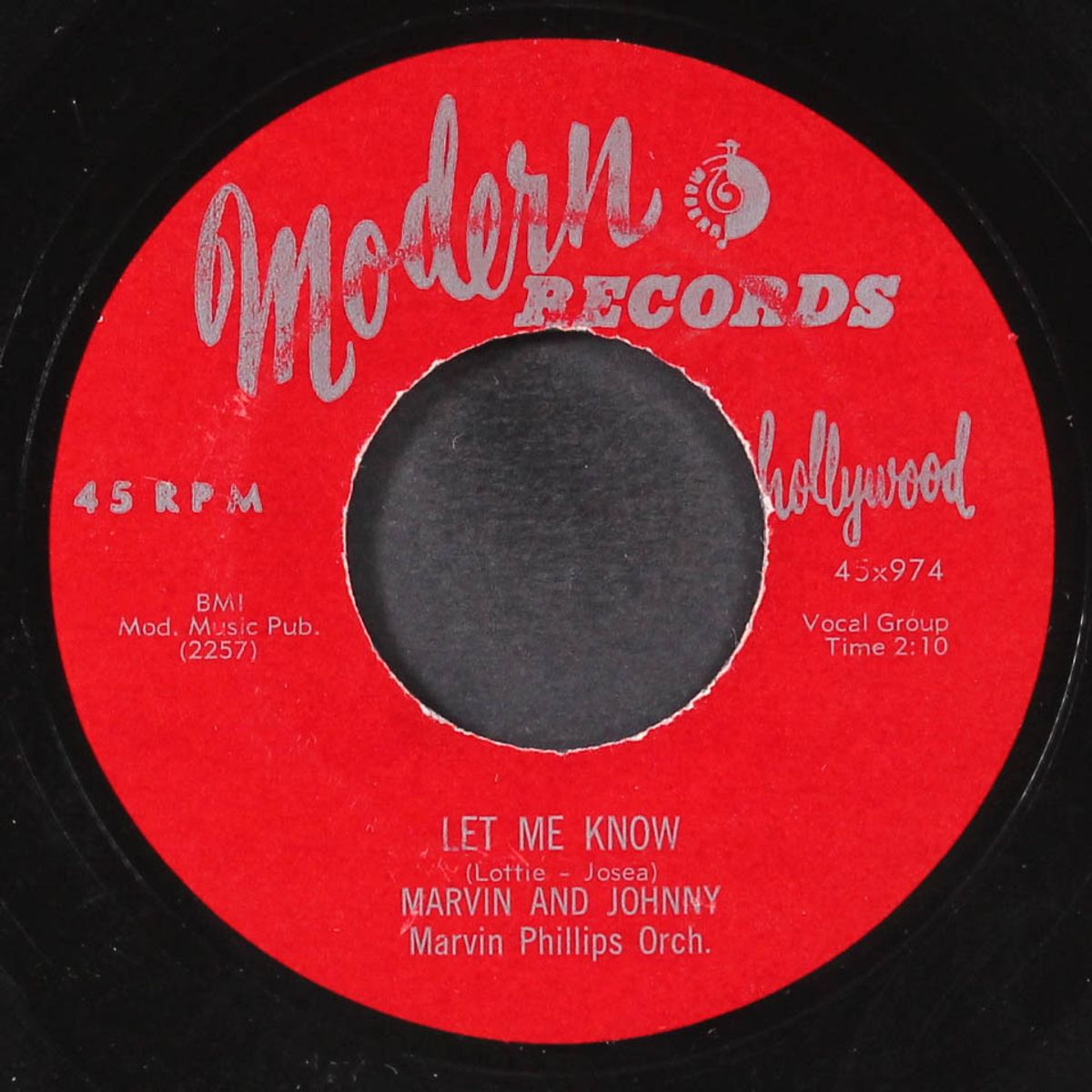 ain't that right / let me know by MARVIN & JOHNNY