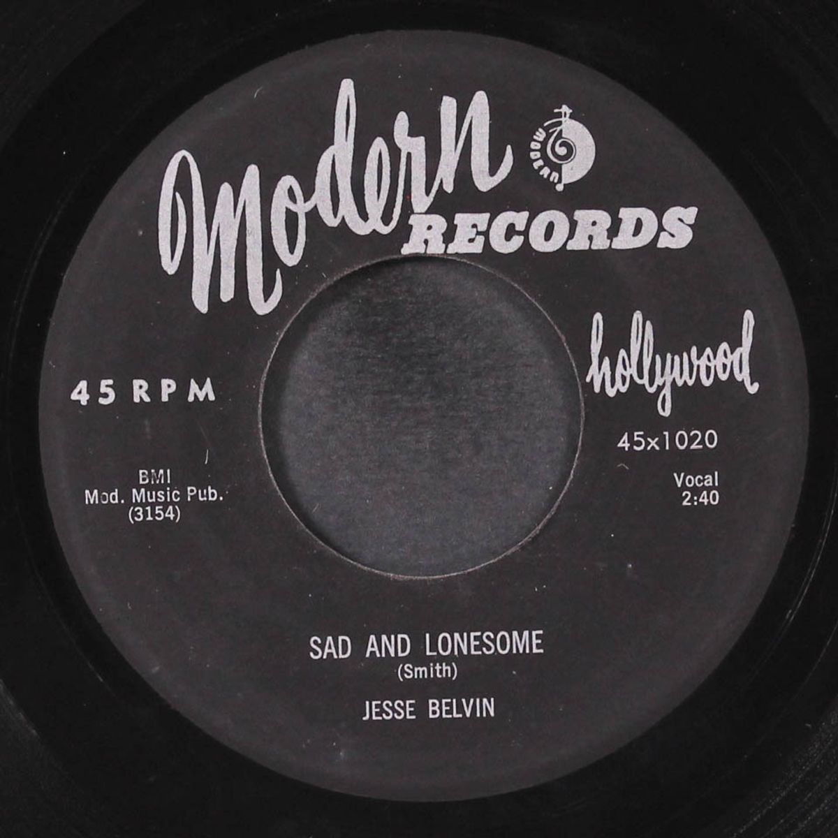 i'm not free / sad and lonesome by JESSE BELVIN