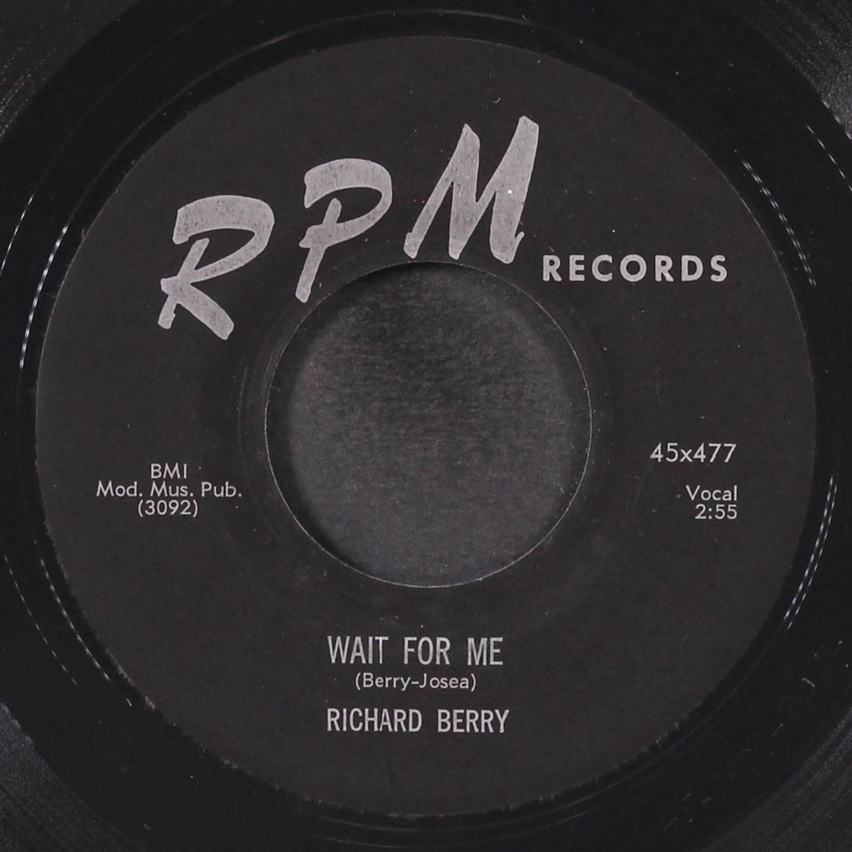 wait for me / good love by RICHARD BERRY
