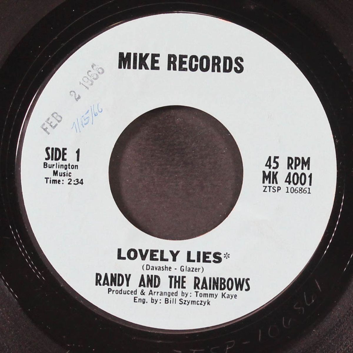 lovely lies / i'll forget her tomorrow by RANDY & RAINBOWS