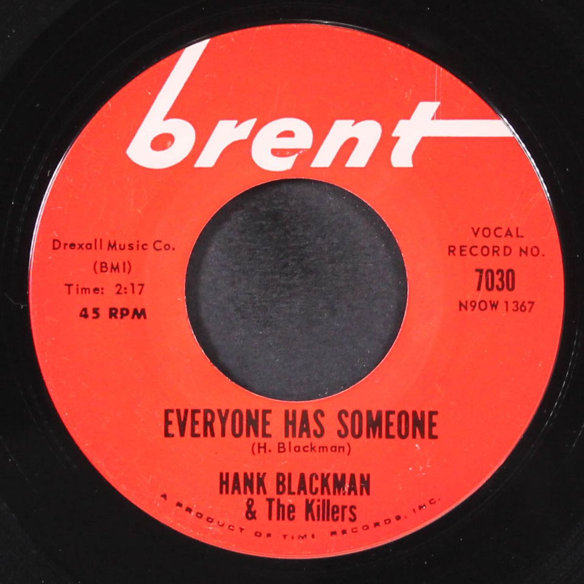 itchy koo / everyone has someone by HANK BLACKMAN & THE KILLERS