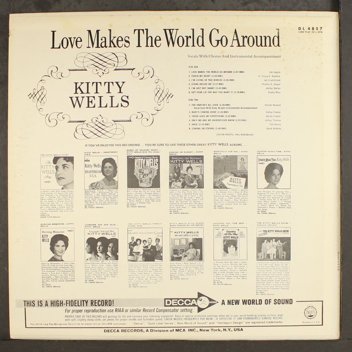 love makes the world go around by KITTY WELLS