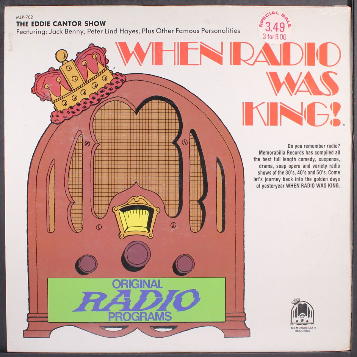 when radio was king! by EDDIE CANTOR