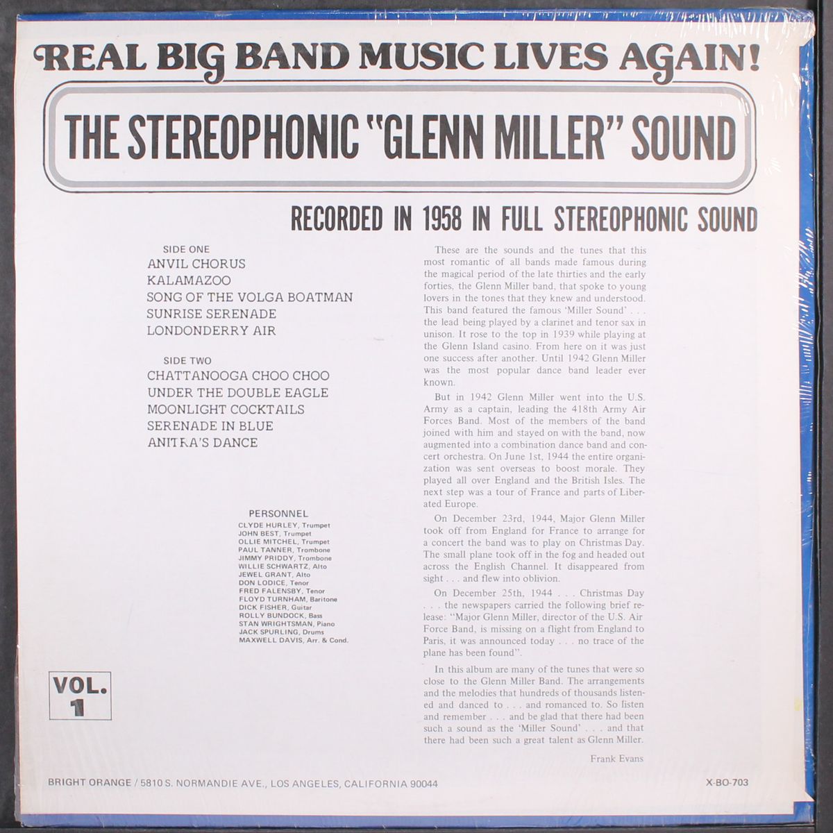 the stereophonic glenn miller sound by GLENN MILLER
