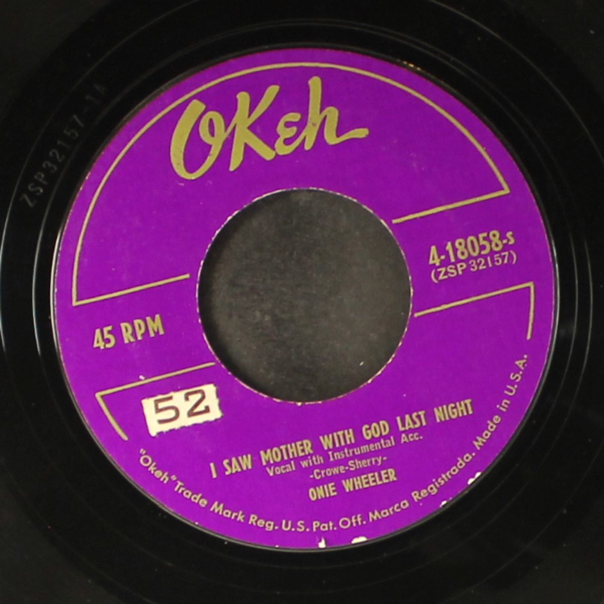 would you like to wear a crown / i saw mother with god last night by ONIE WHEELER