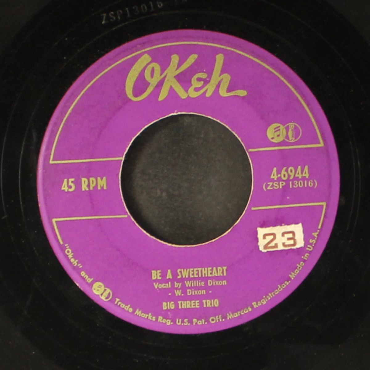 come here baby / be a sweetheart by BIG THREE TRIO
