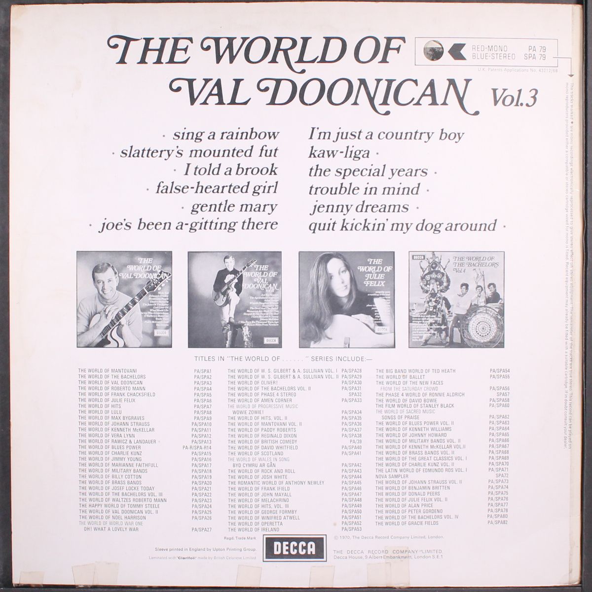 the world of vol. 3 by VAL DOONICAN