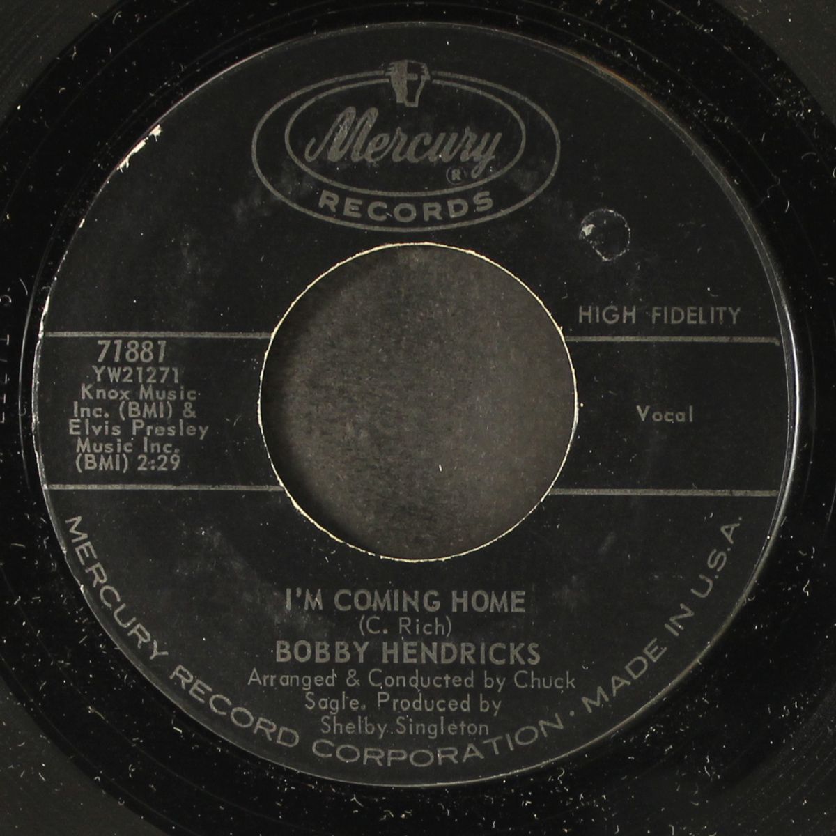 i'm coming home / every other night by BOBBY HENDRICKS