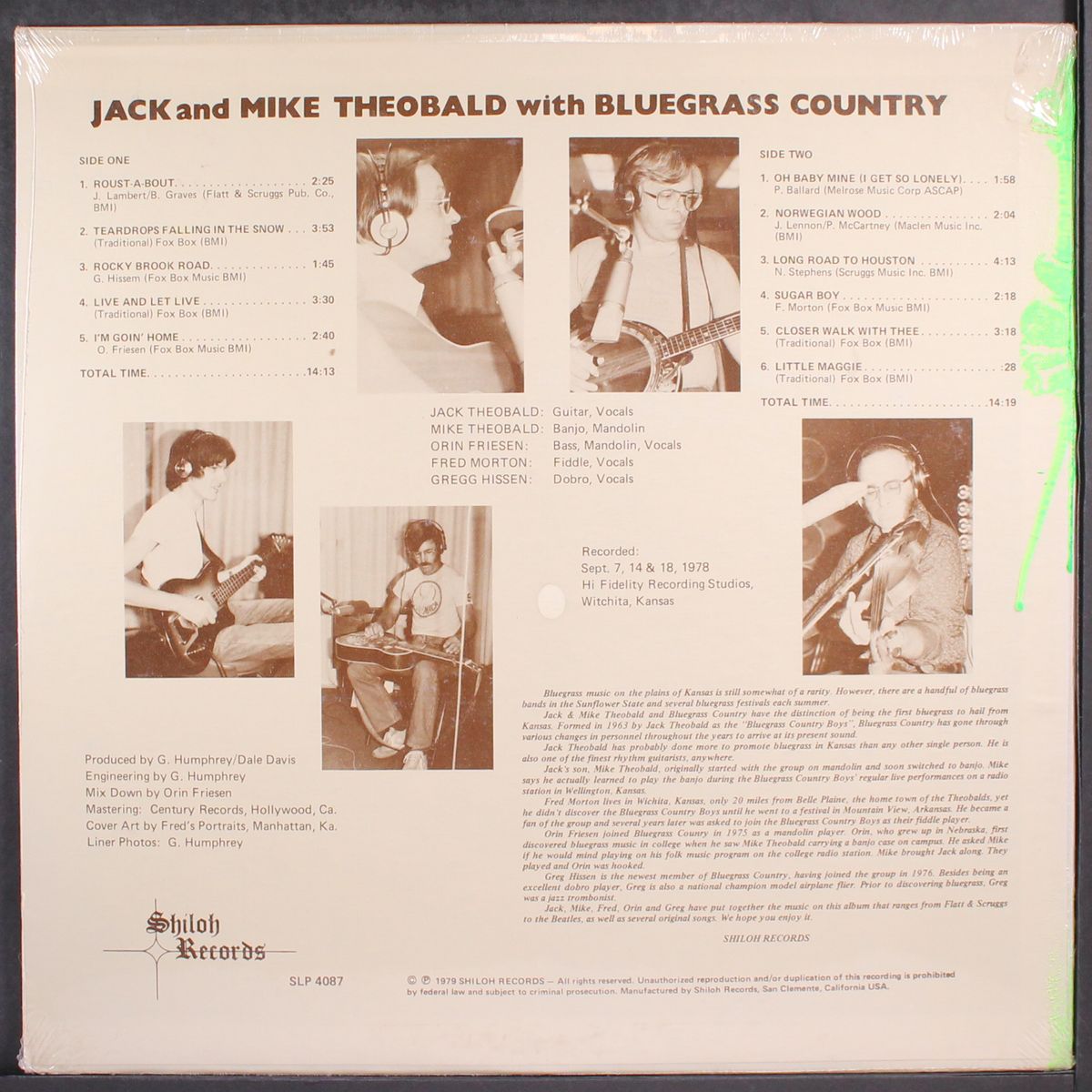 with bluegrass country by JACK & MIKE THEOBALD