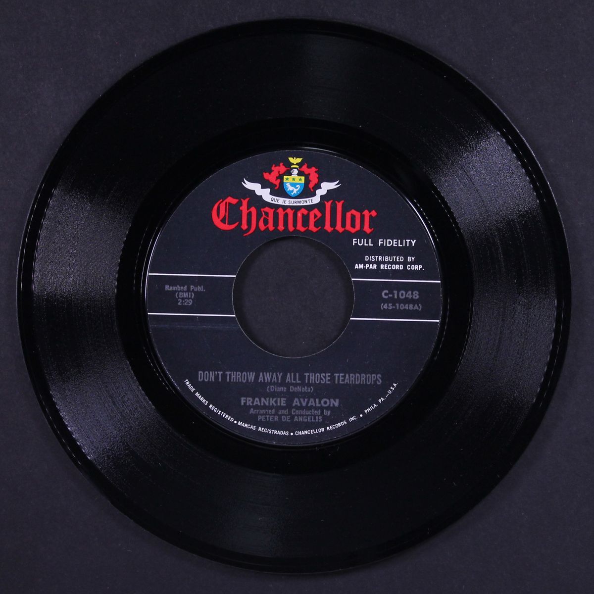 don't throw away all those teardrops / talk, talk, talk by FRANKIE AVALON