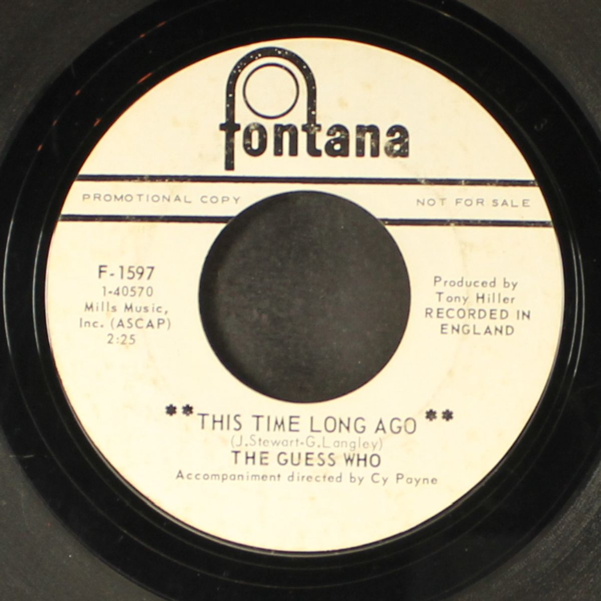 this time long ago / there's no getting away from you by GUESS WHO
