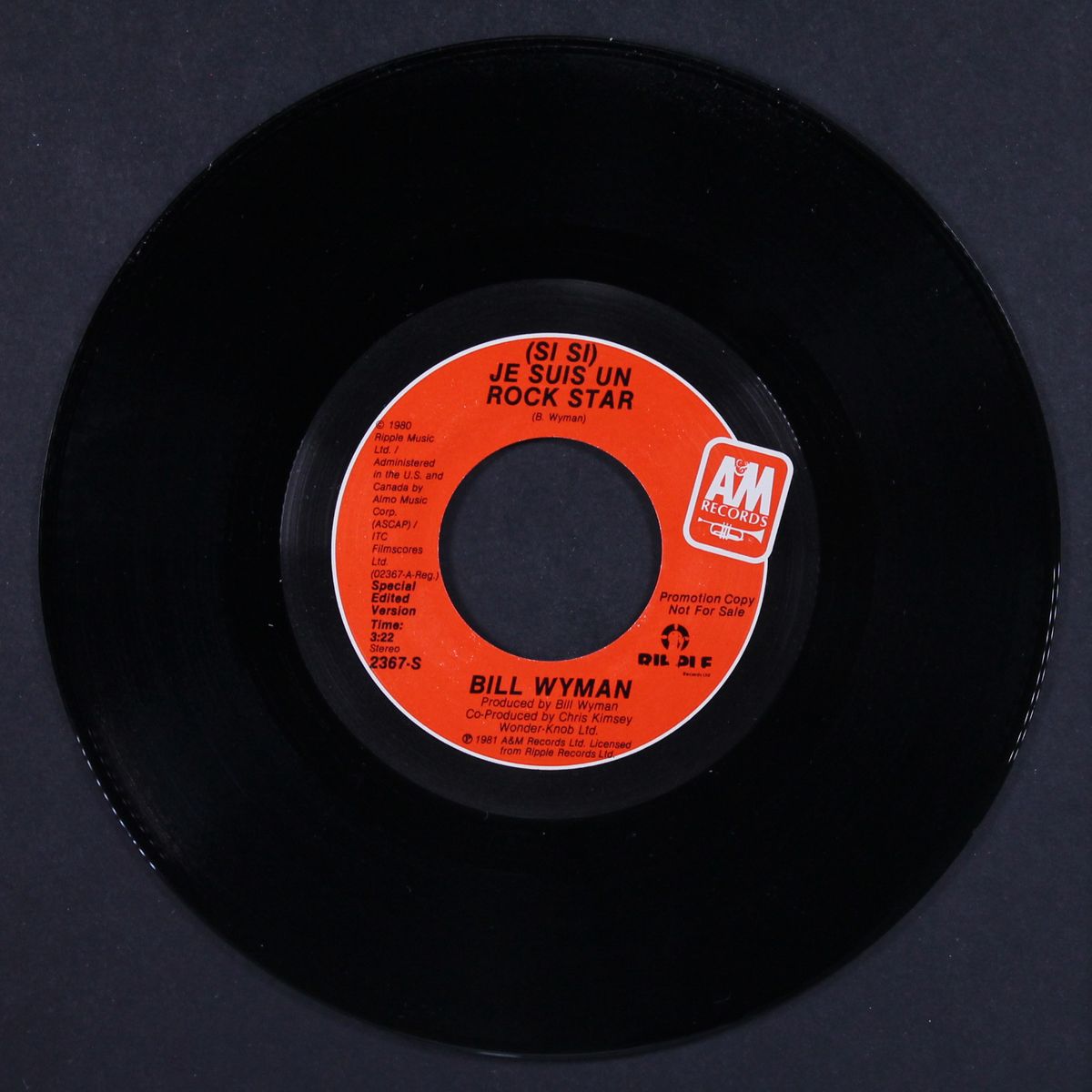 (si si) je suis un rock star / same by BILL WYMAN