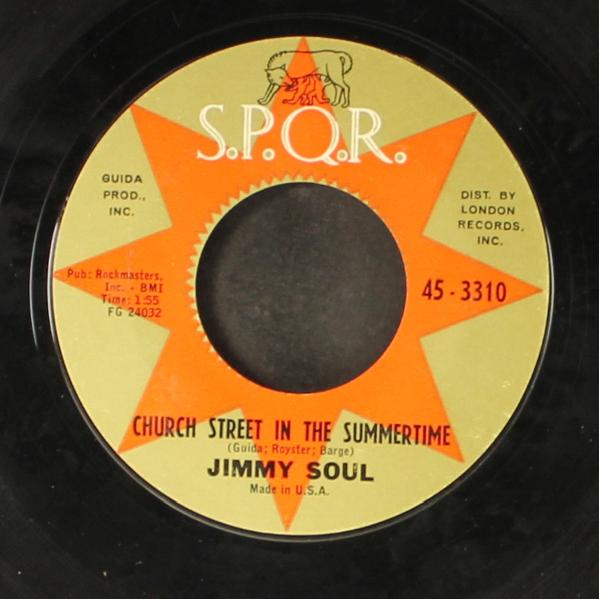 church street in the summertime / treat 'em tough by JIMMY SOUL