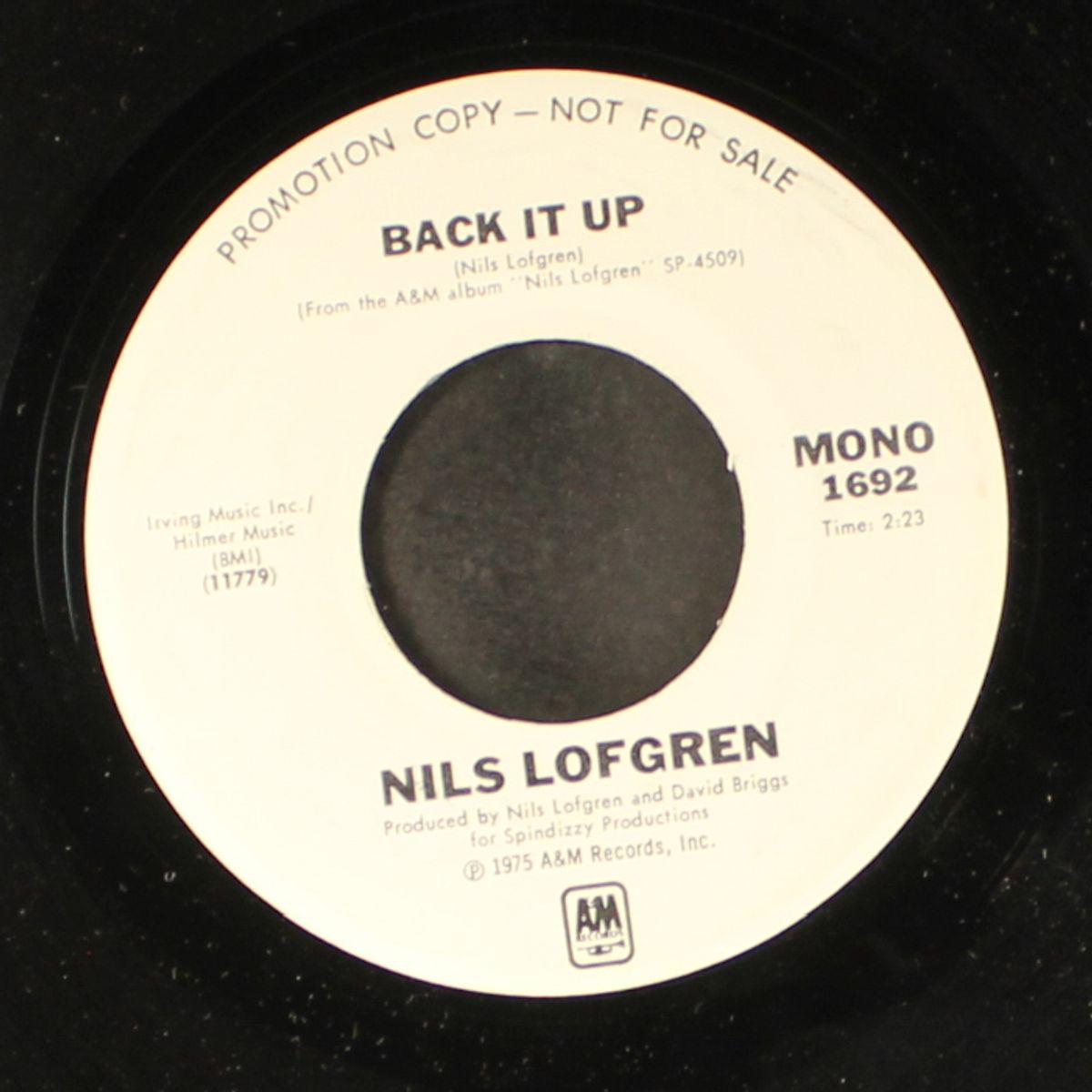 back it up / mono by NILS LOFGREN