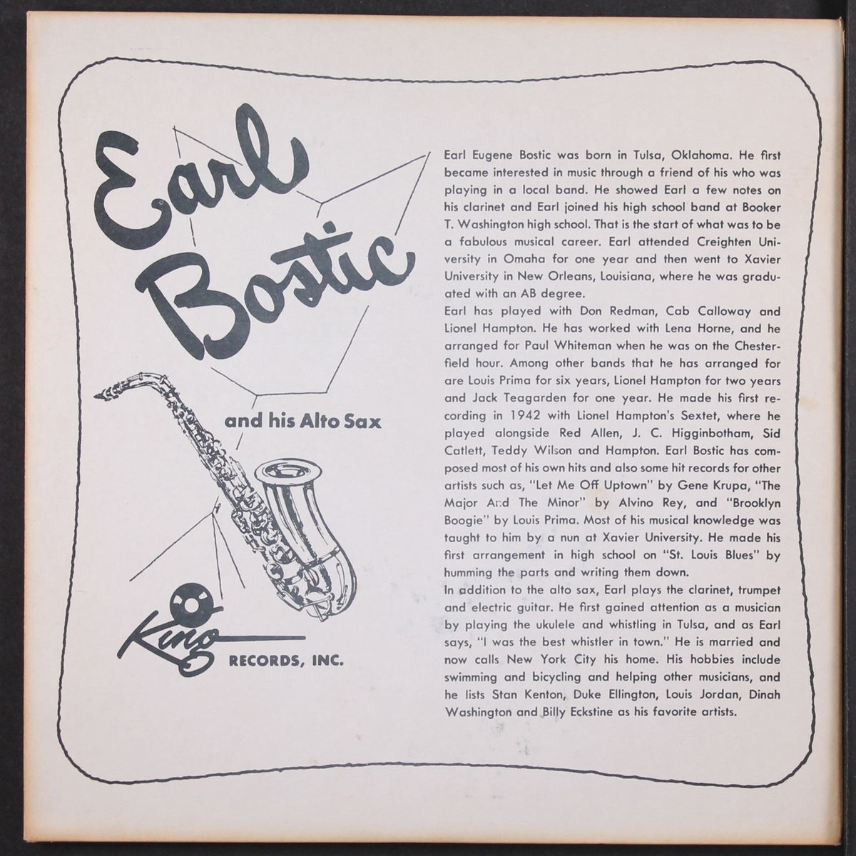 sweet tunes of the roaring 20s, vol. 1 by EARL BOSTIC