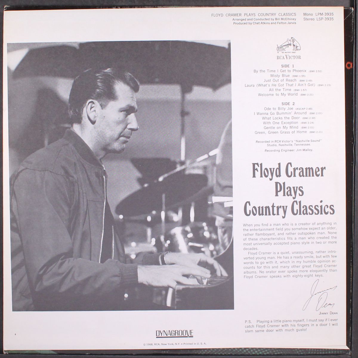 plays country classics by FLOYD CRAMER