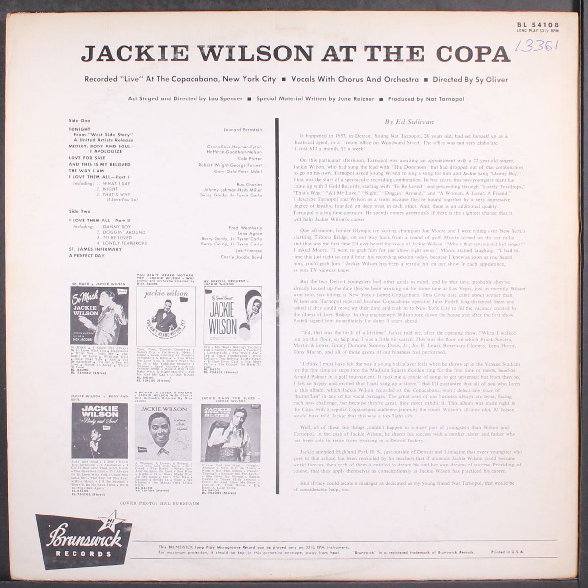 at the copa by JACKIE WILSON