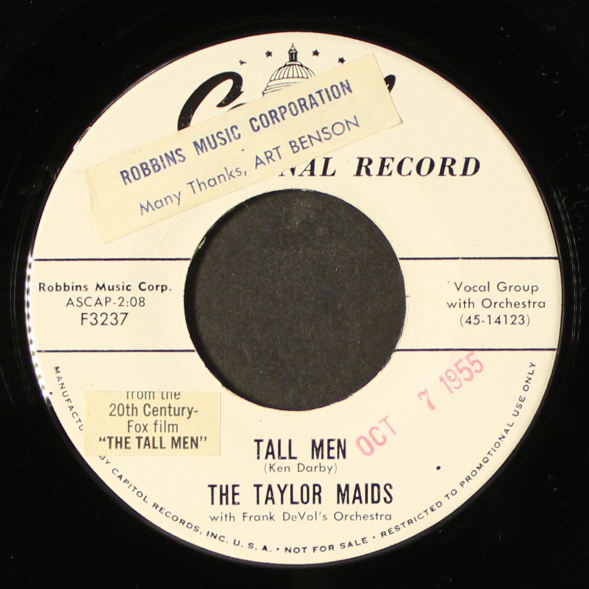 time for parting / tall men by TAYLOR MAIDS