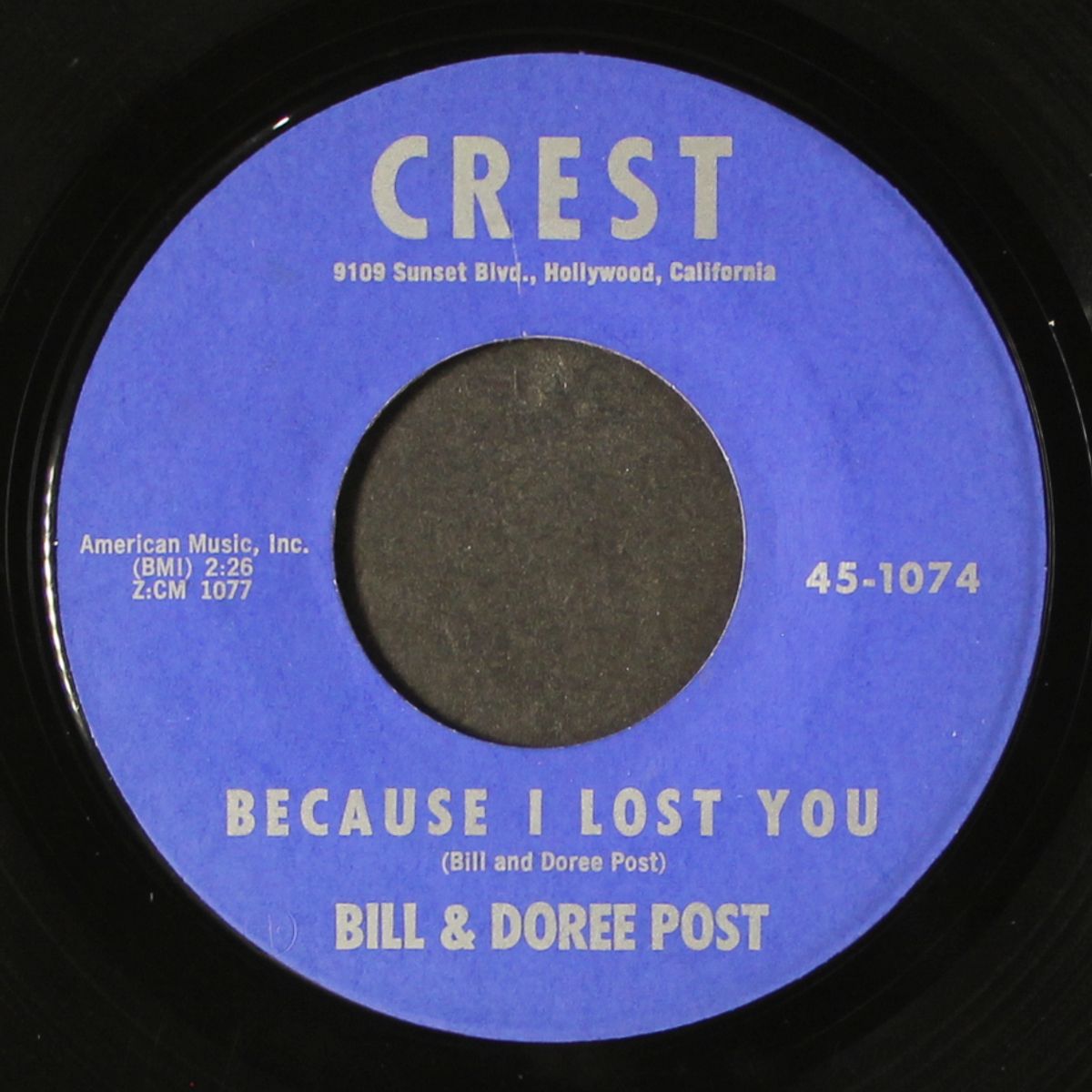 pledge of allegiance / because i lost you by BILL & DOREE POST