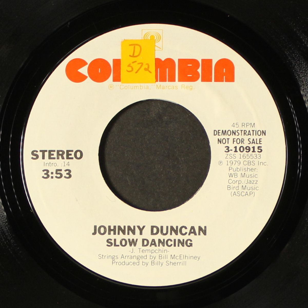 slow dancing / mono by JOHNNY DUNCAN