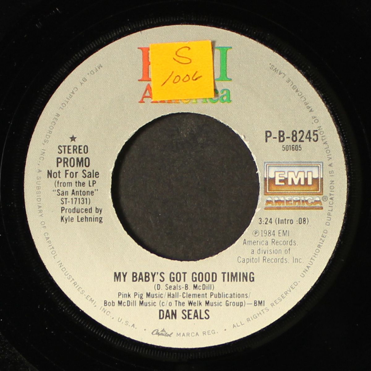 my baby's got good timing / same by DAN SEALS