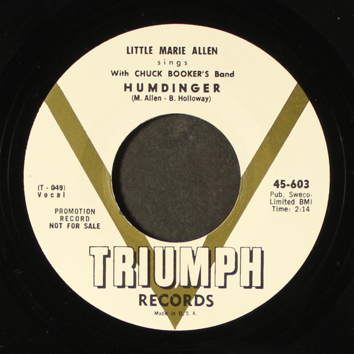 humdinger / oh, oh, i'm in love by LITTLE MARIE ALLEN