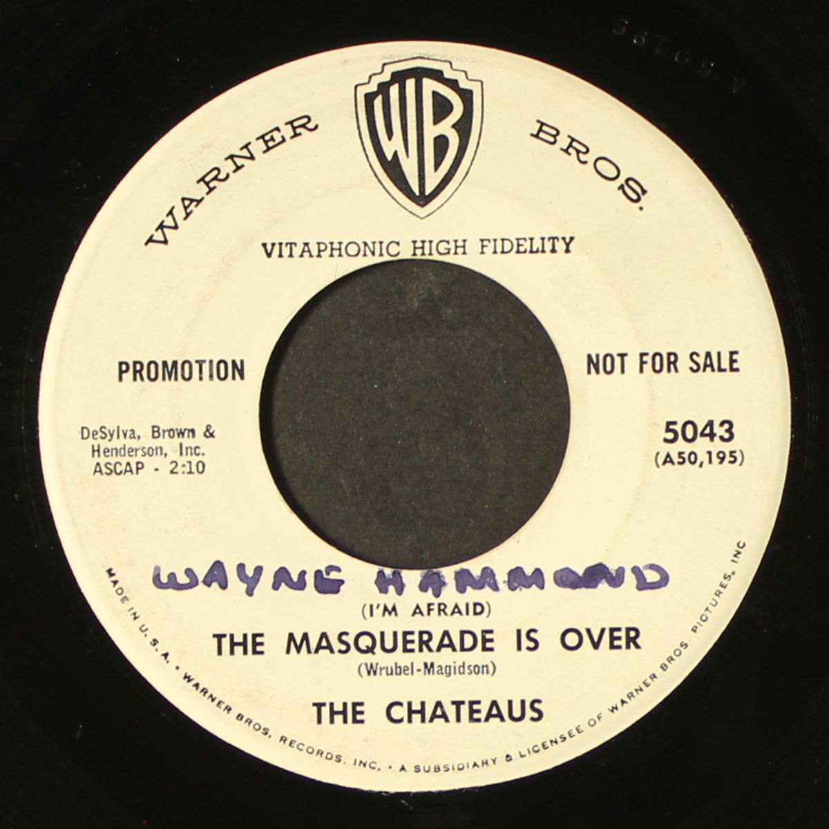 the masquerade is over / if i didn't care by CHATEAUS