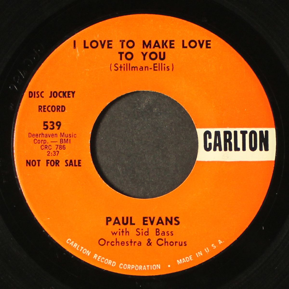 show folk / i love to make love to you by PAUL EVANS