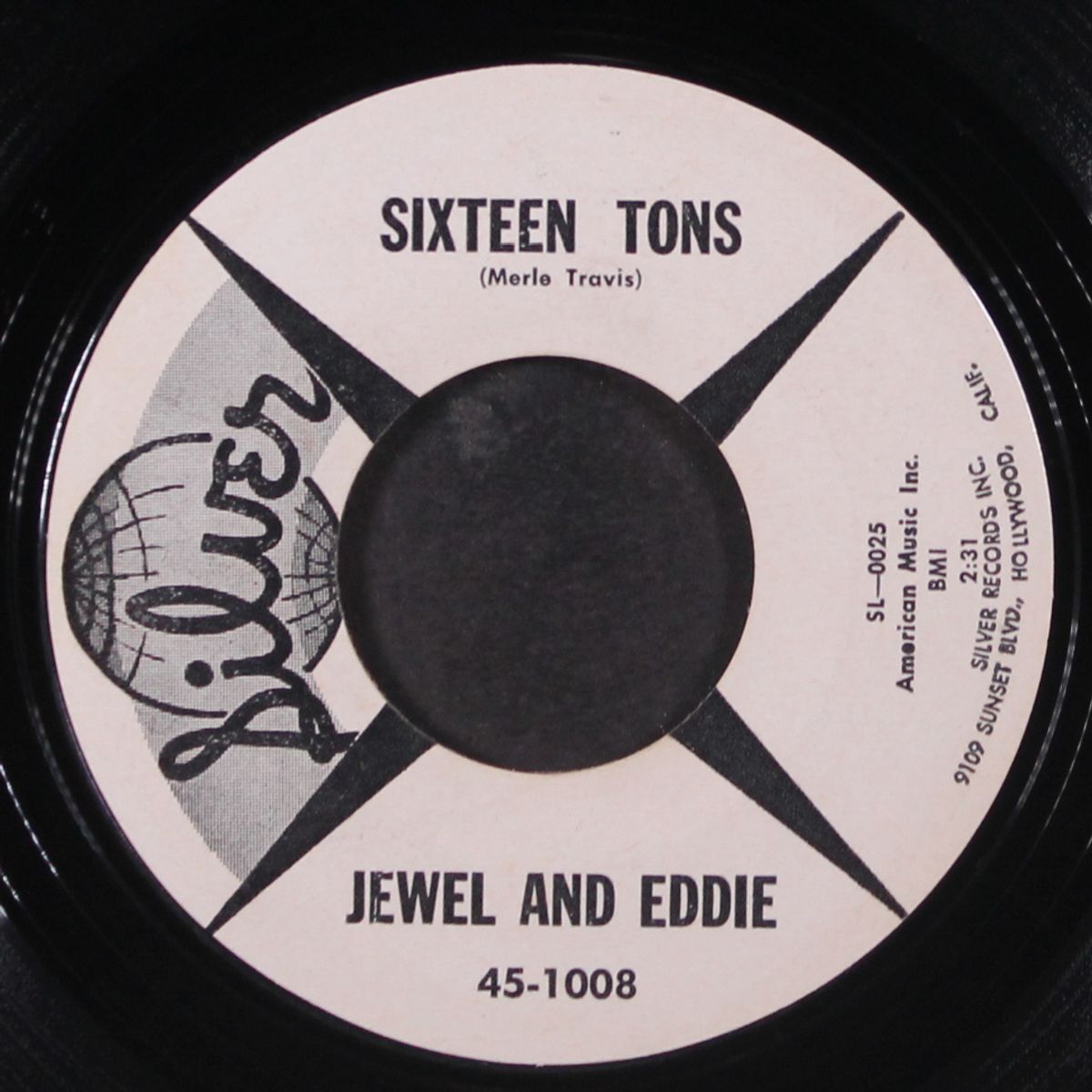 sixteen tons / my eyes are crying for you by JEWEL & EDDIE