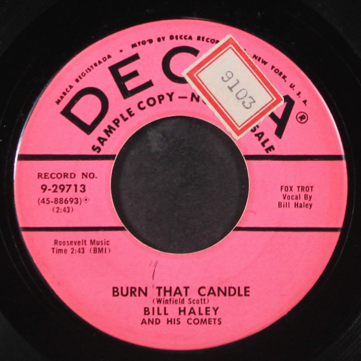 rock-a-beatin' boogie by BILL HALEY & COMETS