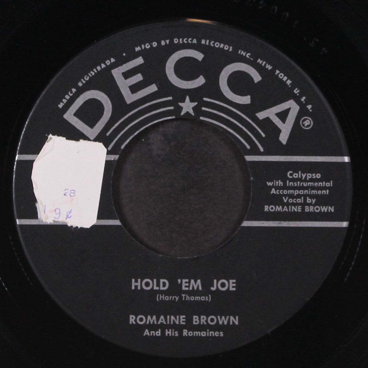 hold 'em joe by ROMAINE BROWN